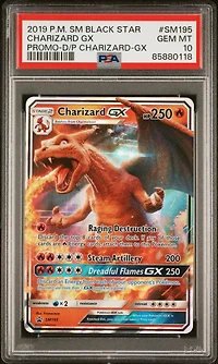 2019 Pokemon Sm Black Star Promo Sm195 Charizard Gx PSA
