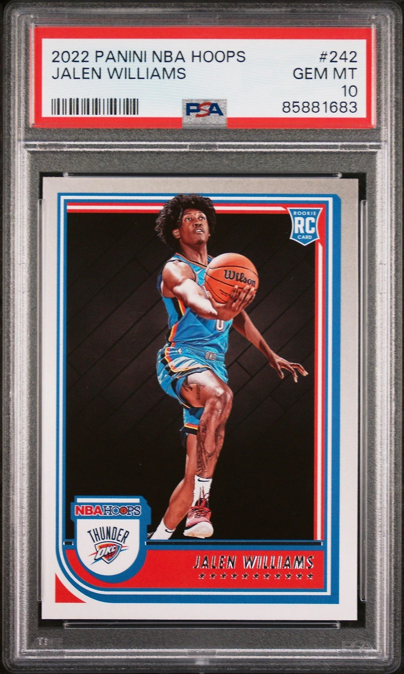 2022 Panini Nba Hoops 242 Jalen Williams PSA 10