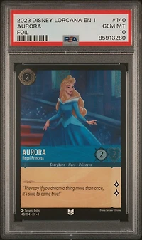2023 Disney Lorcana En 1-the First Chapter 140 Aurora - Regal Princess Foil PSA 10