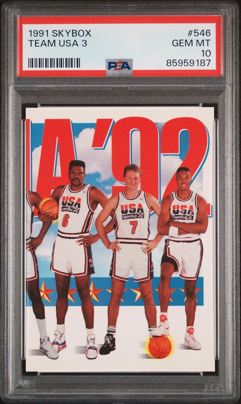 1991 Skybox 546 Team Usa 3 PSA