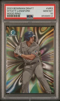 2023 Bowman Draft Mood Ring Mr3 Wyatt Langford PSA 10