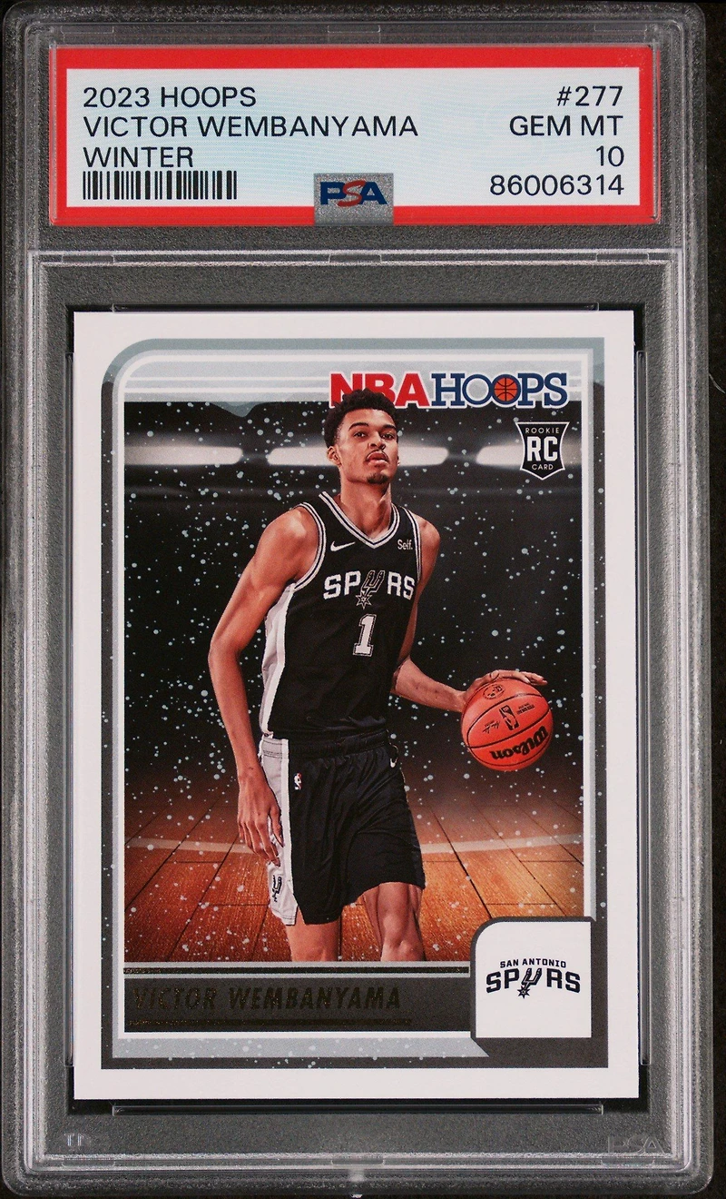 2023 Panini Nba Hoops 277 Victor Wembanyama Winter PSA 10
