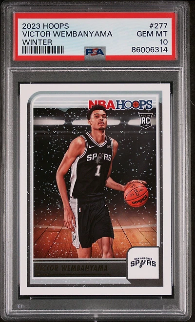 2023 Panini Nba Hoops 277 Victor Wembanyama Winter PSA 10