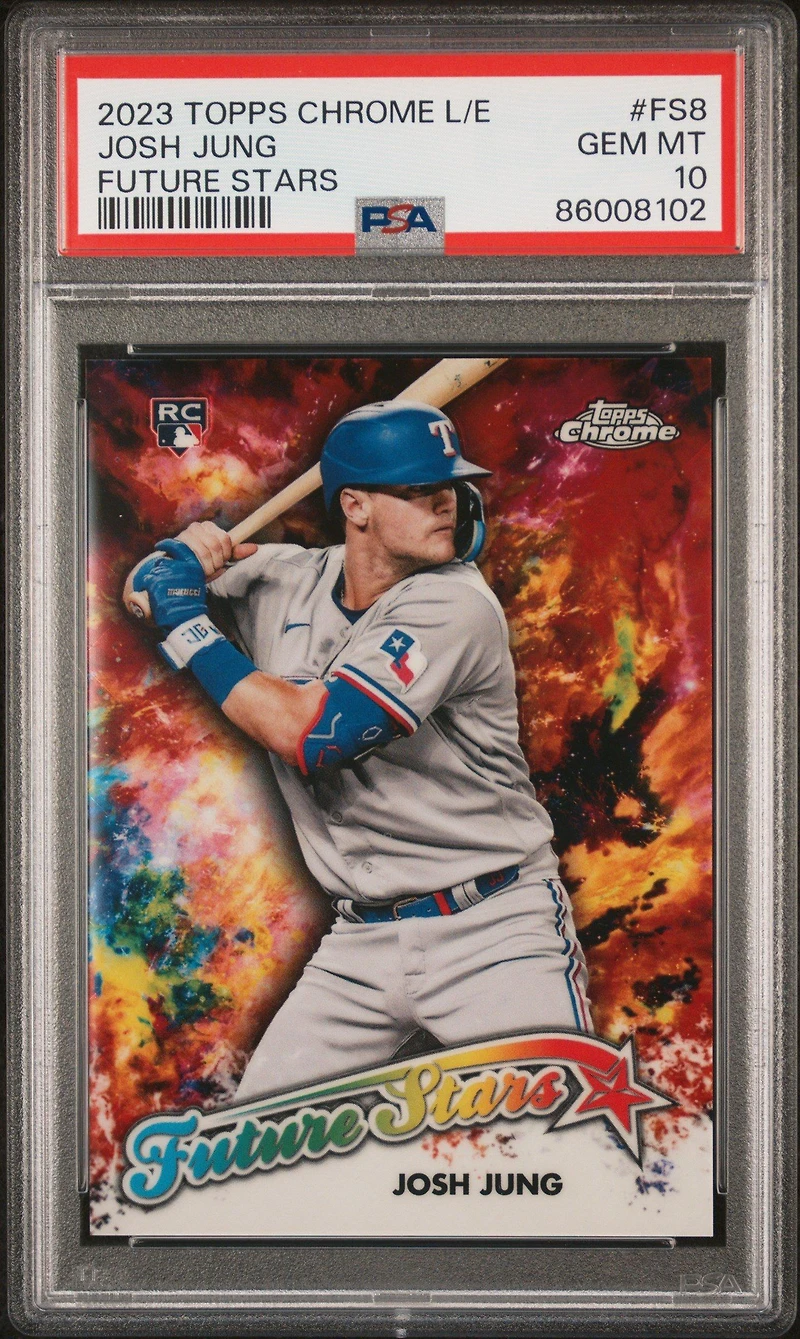2023 Topps Chrome Logofractor Edition Future Stars Fs8 Josh Jung PSA 10
