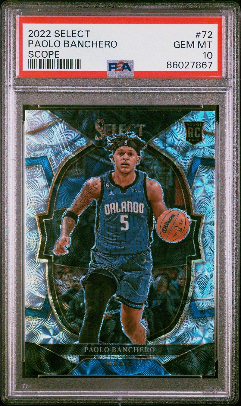 2022 Panini Select 72 Paolo Banchero Scope PSA 10