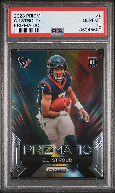 2023 Panini Prizm Prizmatic 6 Cj Stroud PSA