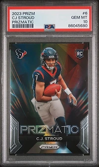 2023 Panini Prizm Prizmatic 6 Cj Stroud PSA