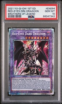 2021 Yu-gi-oh! Brol-brothers Of Legend En094 Red-eyes Dark Dragoon 1st Edition PSA
