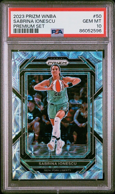 2023 Panini Prizm Wnba 50 Sabrina Ionescu Premium Set PSA 10