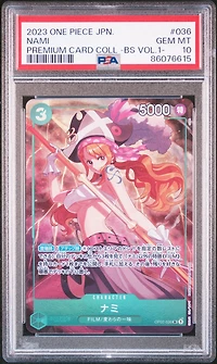 2023 One Piece Japanese Premium Card Collection -best Selection Vol.1- 036 Nami PSA 10