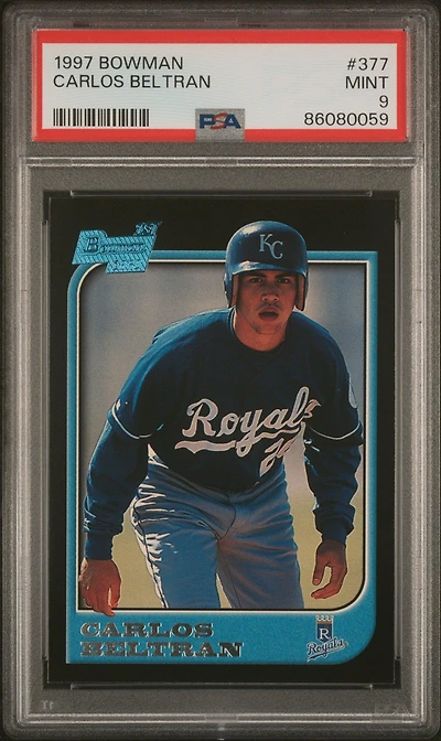 1997 Bowman 377 Carlos Beltran PSA 9