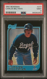 1997 Bowman 377 Carlos Beltran PSA 9