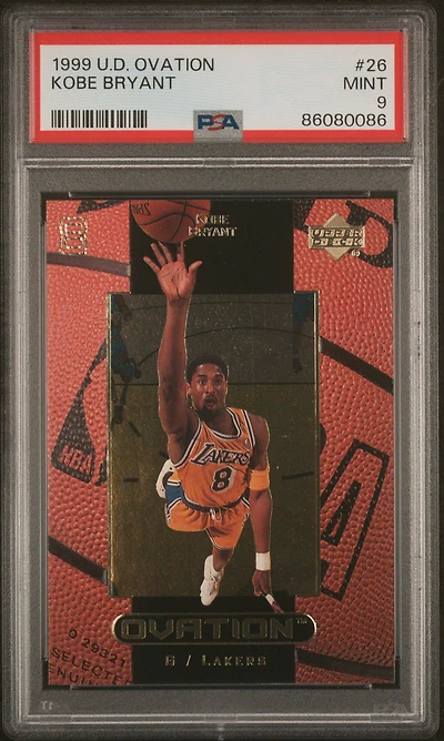 1999 Upper Deck Ovation 26 Kobe Bryant PSA 9