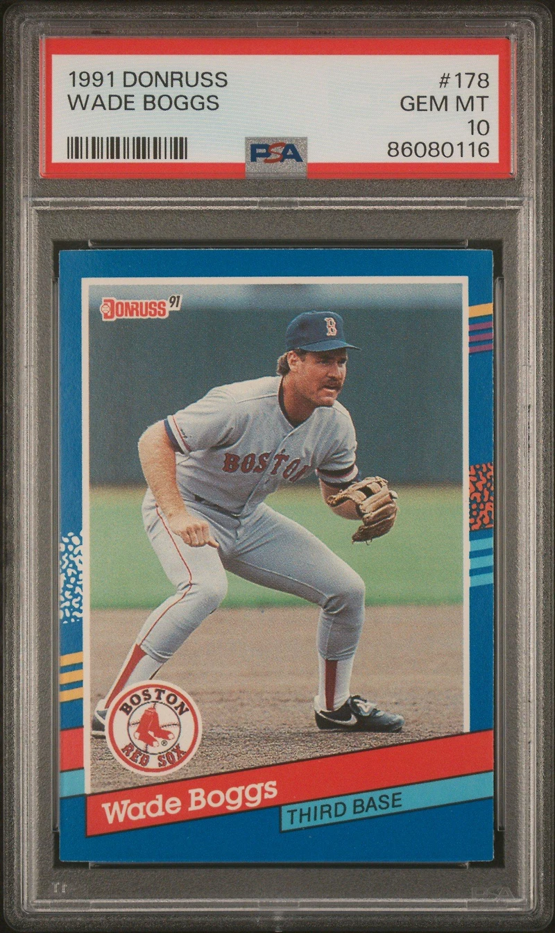 1991 Donruss 178 Wade Boggs PSA 10