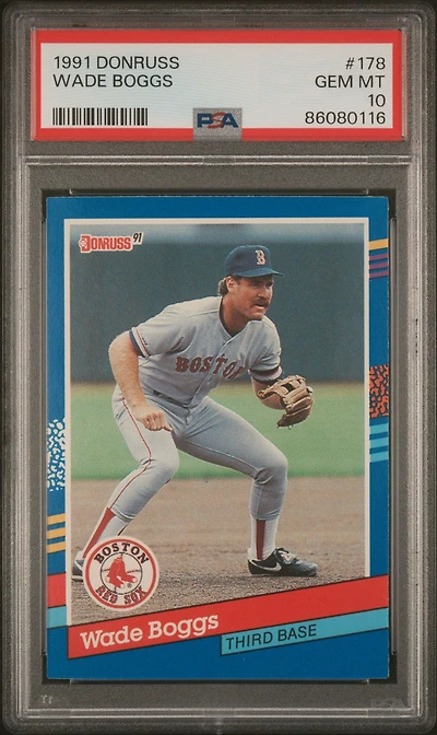 1991 Donruss 178 Wade Boggs PSA 10