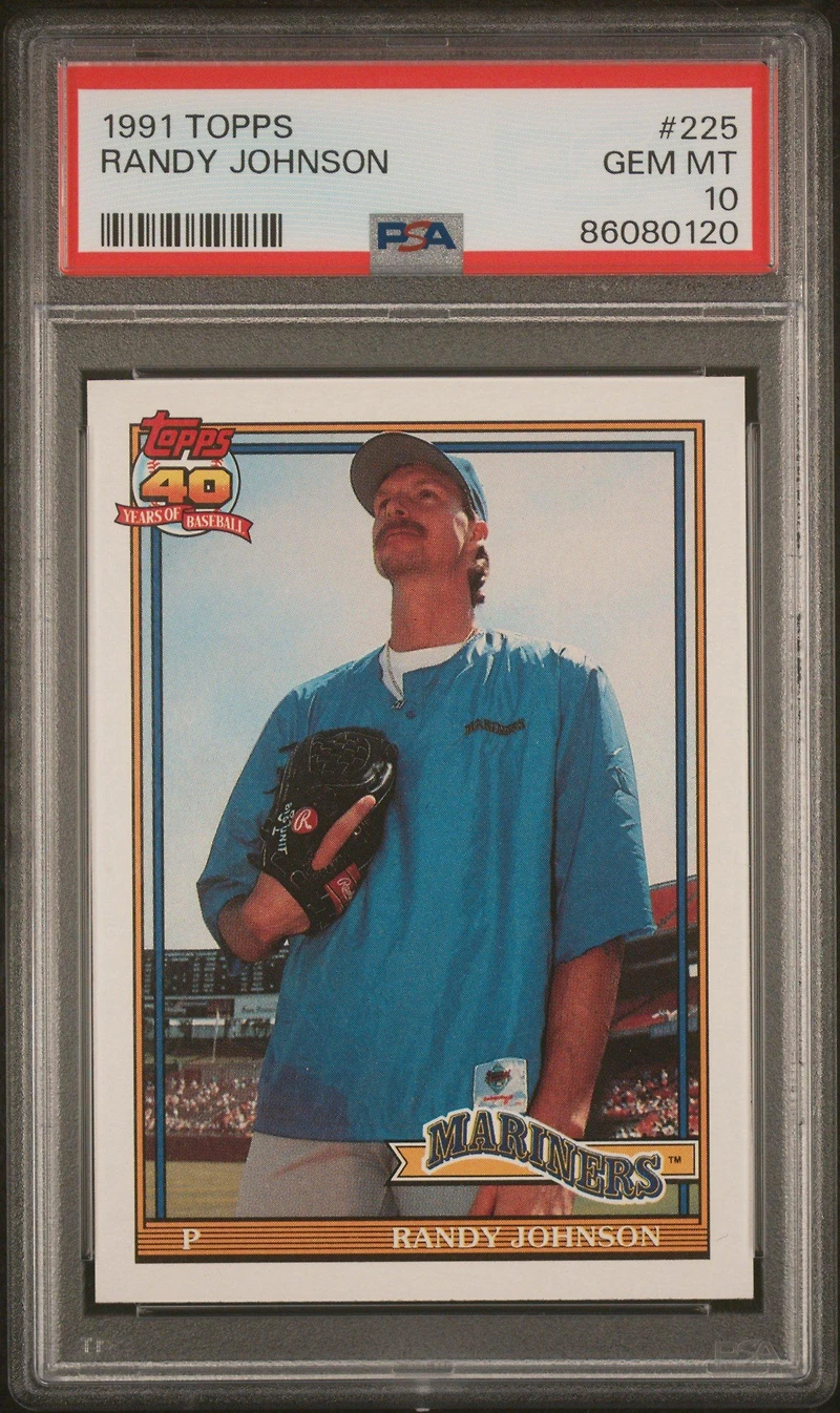 1991 Topps 225 Randy Johnson PSA 10