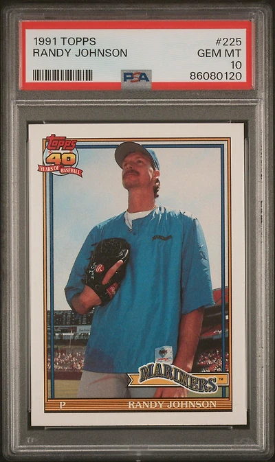 1991 Topps 225 Randy Johnson PSA 10