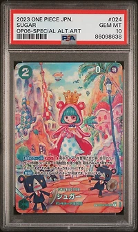 2023 One Piece Japanese Wings Of The Captain 024 Sugar Special Alternate Art PSA 10