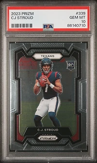 2023 Panini Prizm 339 Cj Stroud PSA 10