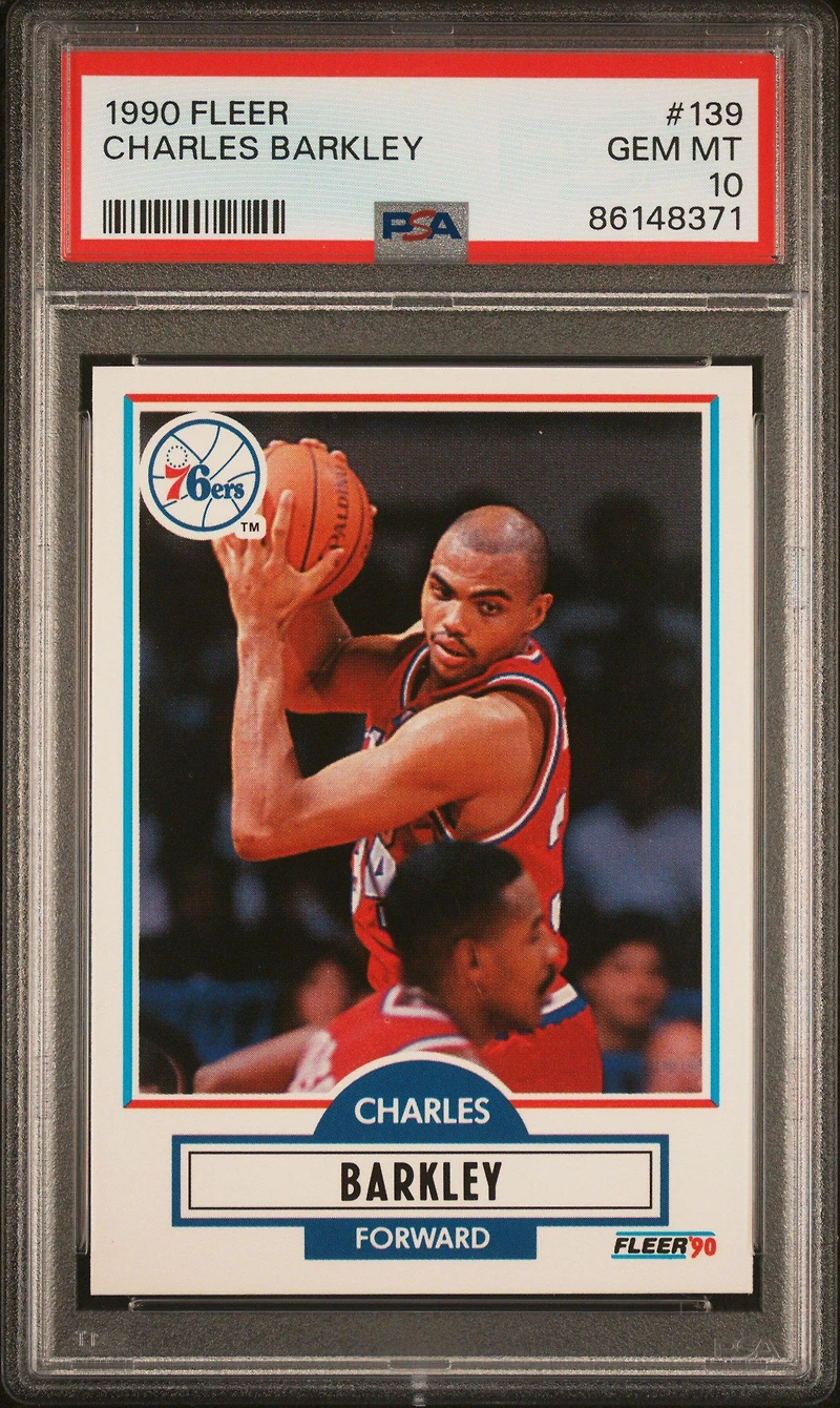 1990 Fleer 139 Charles Barkley PSA 10