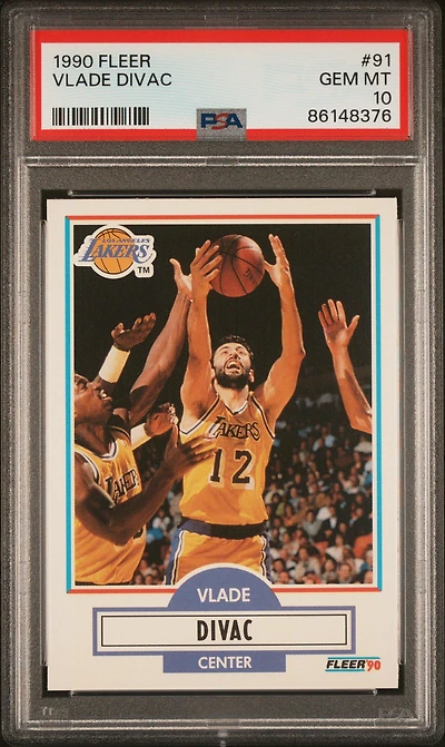 1990 Fleer 91 Vlade Divac PSA 10