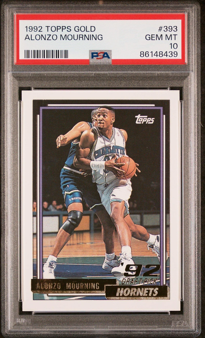 1992 Topps Gold 393 Alonzo Mourning PSA 10