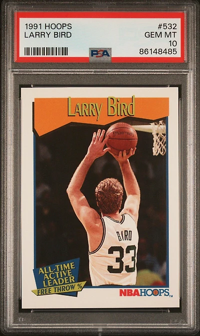 1991 Hoops 532 Larry Bird PSA 10