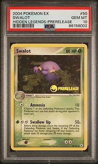 2004 Pokemon Ex Hidden Legends 50 Swalot Prerelease PSA 10