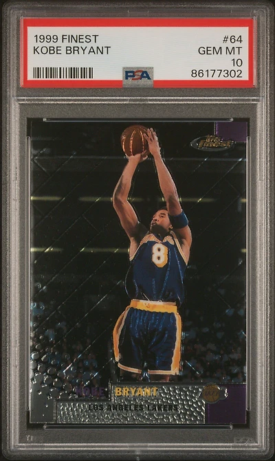 1999 Finest 64 Kobe Bryant PSA 10