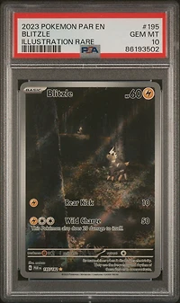 2023 Pokemon Par En-paradox Rift 195 Blitzle Illustration Rare PSA