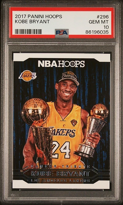 2017 Panini Hoops 296 Kobe Bryant PSA 10