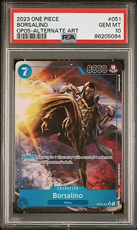 2023 One Piece Awakening Of The New Era 051 Borsalino Alternate Art PSA 10