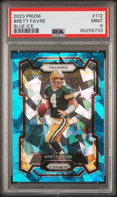 2023 Panini Prizm 112 Brett Favre PSA 9
