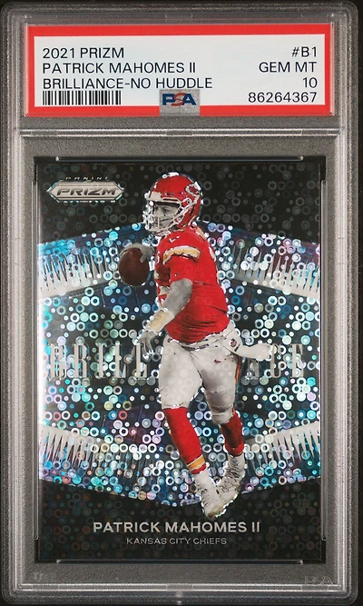 2021 Panini Prizm Brilliance B1 Patrick Mahomes Ii PSA 10