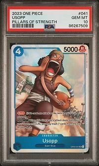 2023 One Piece Pillars Of Strength 041 Usopp PSA 10