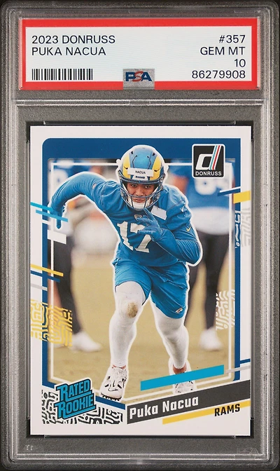 2023 Panini Donruss 357 Puka Nacua PSA 10