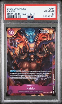 2022 One Piece Romance Dawn Kaido Alternate Art PSA 10