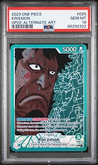 2023 One Piece Paramount War 025 Kin'emon Alternate Art PSA 10
