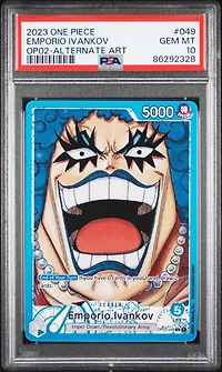 2023 One Piece Paramount War Emporio Ivankov Alternate Art PSA 10