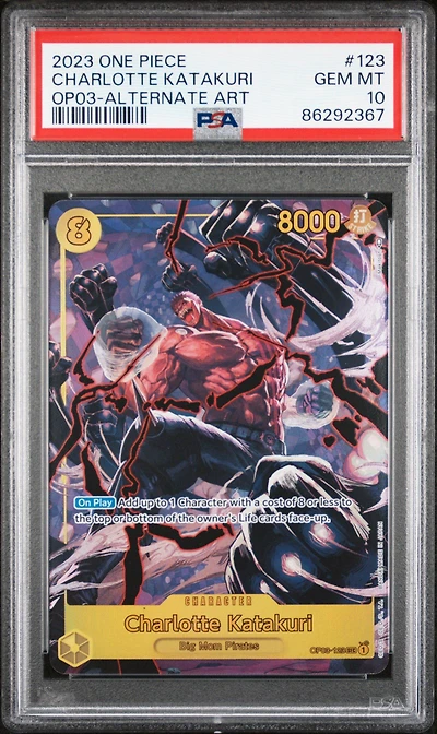 2023 One Piece Pillars Of Strength Charlotte Katakuri Alternate Art PSA 10