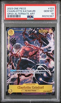 2023 One Piece Pillars Of Strength Charlotte Katakuri Alternate Art PSA 10