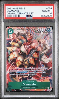 2023 One Piece Kingdoms Of Intrigue 028 Diamante Alternate Art PSA 10