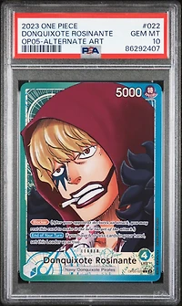 2023 One Piece Awakening Of The New Era 022 Donquixote Rosinante Alternate Art PSA 10