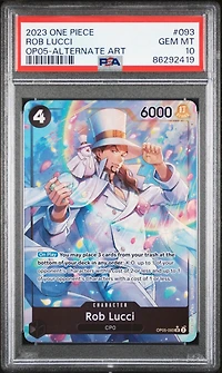 2023 One Piece Awakening Of The New Era 093 Rob Lucci Alternate Art PSA 10