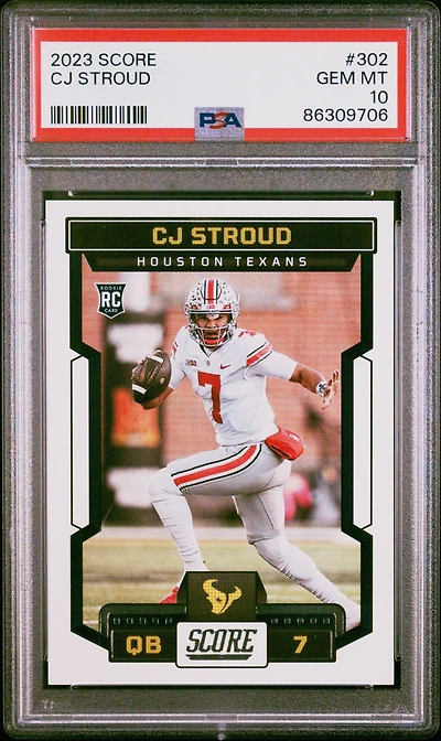 2023 Panini Score 302 Cj Stroud PSA 10