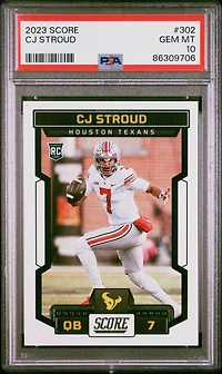 2023 Panini Score 302 Cj Stroud PSA 10
