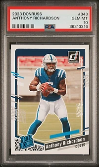 2023 Panini Donruss 343 Anthony Richardson PSA 10