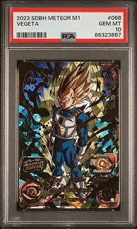 2023 Super Dragon Ball Heroes Meteor Mission 1 068 Vegeta PSA 10