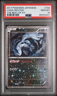 2017 Pokemon Japanese The Best Of Xy 102 Lugia-reverse Foil PSA 10