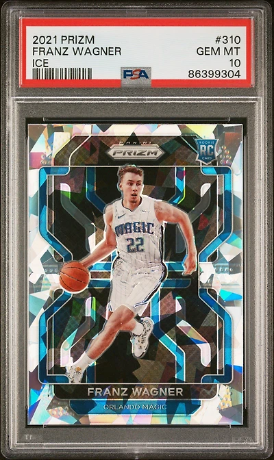 2021 Panini Prizm 310 Franz Wagner Ice PSA 10